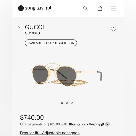 Gucci GG 1034S Rectangular 48mm Women Sunglasses